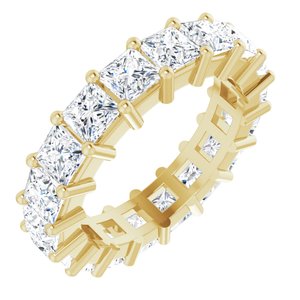 10K Yellow Gold 7 1/5 CTW Lab-Grown Diamond Eternity Band Size 9