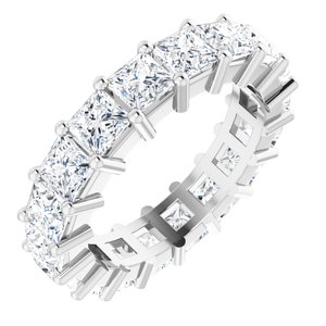 10K White Gold 7 1/5 CTW Lab-Grown Diamond Eternity Band Size 9