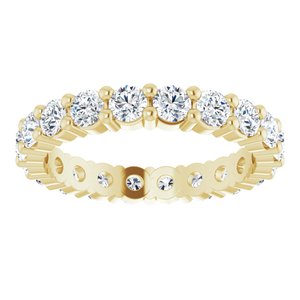 10K Yellow Gold 1 1/5 CTW Lab-Grown Diamond Eternity Band Size 4