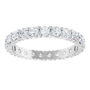 10K White Gold 1 3/8 CTW Lab-Grown Diamond Eternity Band Size 7