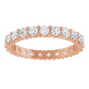 10K Rose Gold 1 3/8 CTW Natural Diamond Eternity Band Size 7