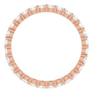 10K Rose Gold 1 1/8 CTW Lab-Grown Diamond Eternity Band Size 9