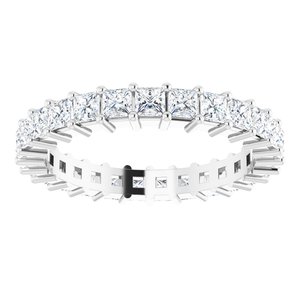10K White Gold 2 1/2 CTW Lab-Grown Diamond Eternity Band Size 9