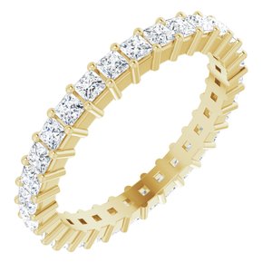 10K Yellow Gold 1 3/8 CTW Lab-Grown Diamond Eternity Band Size 8