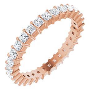 10K Rose Gold 1 3/8 CTW Lab-Grown Diamond Eternity Band Size 8