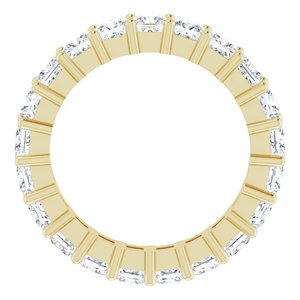 10K Yellow Gold 4 1/4 CTW Natural Diamond Eternity Band Size 7.75