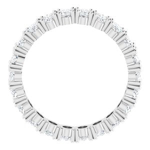 14K White Gold 3 9/10 CTW Lab-Grown Diamond Eternity Band Size 9