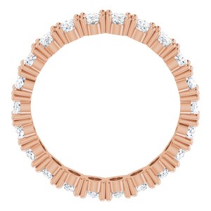 14K Rose Gold 5 1/2 CTW Natural Diamond Eternity Band Size 9