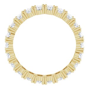 14K Yellow Gold 5 1/2 CTW Natural Diamond Eternity Band Size 9