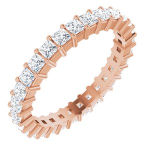 10K Rose Gold 2 CTW Lab-Grown Diamond Eternity Band Size 9