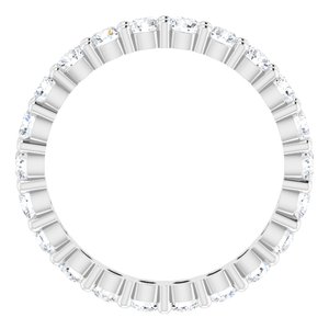 10K White Gold 1 1/3 CTW Lab-Grown Diamond Eternity Band Size 5.5