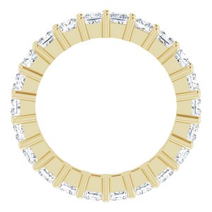 10K Yellow Gold 2 CTW Lab-Grown Diamond Eternity Band Size 4.5