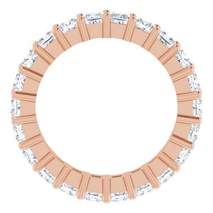 10K Rose Gold 2 CTW Lab-Grown Diamond Eternity Band Size 4.5