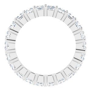 10K White Gold 2 CTW Lab-Grown Diamond Eternity Band Size 4.5