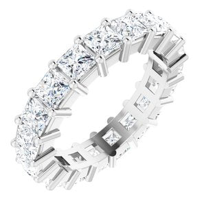 10K White Gold 4 3/4 CTW Natural Diamond Eternity Band Size 8