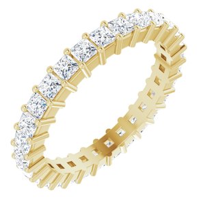 10K Yellow Gold 2 CTW Lab-Grown Diamond Eternity Band Size 8.5