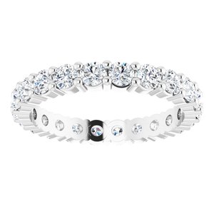 10K White Gold 1 1/3 CTW Lab-Grown Diamond Eternity Band Size 5.5