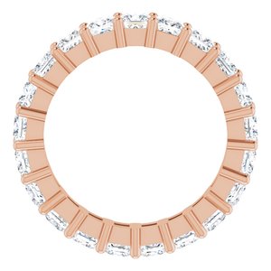 10K Rose Gold 4 1/4 CTW Natural Diamond Eternity Band Size 8.75