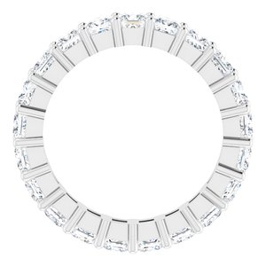 10K White Gold 4 1/4 CTW Natural Diamond Eternity Band Size 8.75