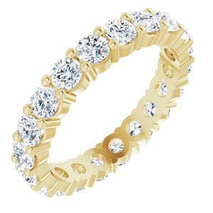 10K Yellow Gold 3 CTW Lab-Grown Diamond Eternity Band Size 9