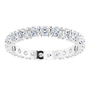 10K White Gold 1 5/8 CTW Lab-Grown Diamond Eternity Band Size 9