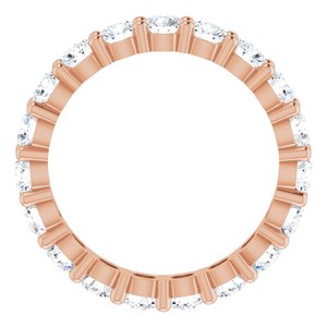 10K Rose Gold 2 7/8 CTW Lab-Grown Diamond Eternity Band Size 9