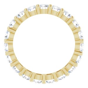 10K Yellow Gold 2 7/8 CTW Lab-Grown Diamond Eternity Band Size 9