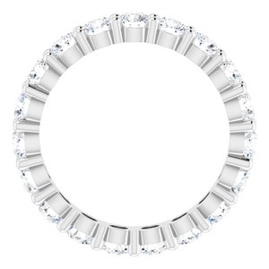 10K White Gold 2 7/8 CTW Lab-Grown Diamond Eternity Band Size 9