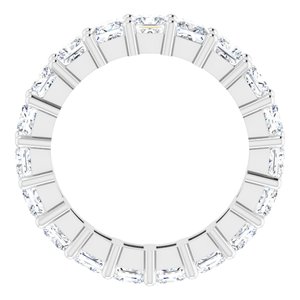 10K White Gold 5 1/3 CTW Natural Diamond Eternity Band Size 9