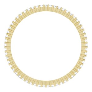 10K Yellow Gold 1/5 CTW Natural Diamond Eternity Band Size 9