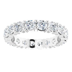10K White Gold 4 1/3 CTW Lab-Grown Diamond Eternity Band Size 8.75