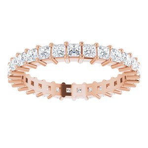 10K Rose Gold 2 CTW Lab-Grown Diamond Eternity Band Size 9