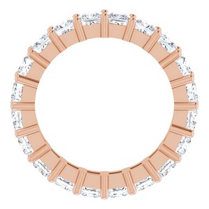 10K Rose Gold 5 CTW Natural Diamond Eternity Band Size 9