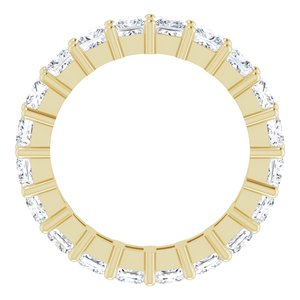 10K Yellow Gold 5 CTW Lab-Grown Diamond Eternity Band Size 9