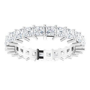 10K White Gold 2 5/8 CTW Lab-Grown Diamond Eternity Band Size 8.25