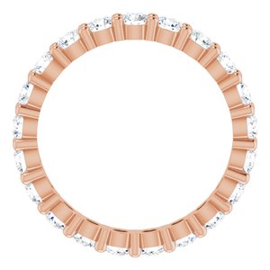 14K Rose Gold 1 1/4 CTW Natural Diamond Eternity Band Size 5