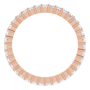 10K Rose Gold 1 1/4 CTW Lab-Grown Diamond Eternity Band Size 8.25