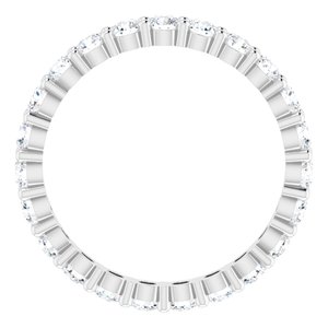 10K White Gold 1 5/8 CTW Lab-Grown Diamond Eternity Band Size 9