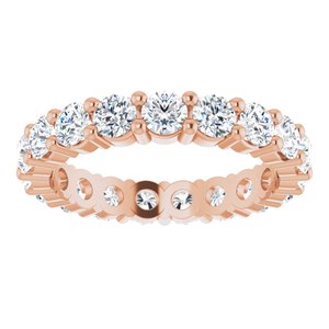 10K Rose Gold 2 7/8 CTW Lab-Grown Diamond Eternity Band Size 9