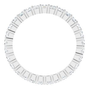 10K White Gold 2 CTW Lab-Grown Diamond Eternity Band Size 9