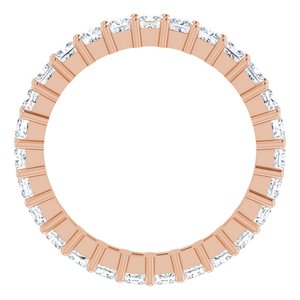 10K Rose Gold 2 1/2 CTW Lab-Grown Diamond Eternity Band Size 9