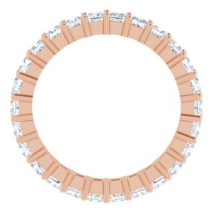 10K Rose Gold 2 3/8 CTW Lab-Grown Diamond Eternity Band Size 8