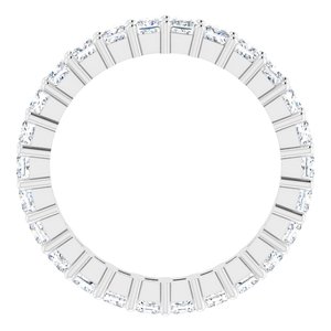 10K White Gold 2 3/8 CTW Lab-Grown Diamond Eternity Band Size 8