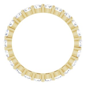 10K Yellow Gold 1 1/3 CTW Lab-Grown Diamond Eternity Band Size 5.25