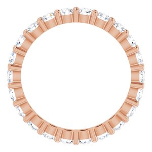 10K Rose Gold 1 1/3 CTW Lab-Grown Diamond Eternity Band Size 5.25