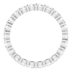 10K White Gold 1 1/3 CTW Lab-Grown Diamond Eternity Band Size 5.25