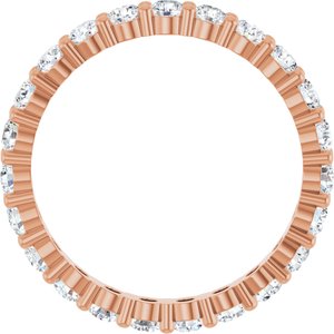 10K Rose Gold 1 3/8 CTW Natural Diamond Eternity Band Size 7