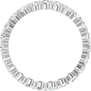 14K White Gold 1 3/8 CTW Lab-Grown Diamond Eternity Band Size 7