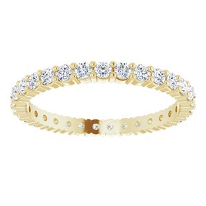 14K Yellow Gold 9/10 CTW Lab-Grown Diamond Eternity Band Size 9