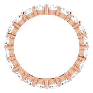 10K Rose Gold 3 CTW Natural Diamond Eternity Band Size 9